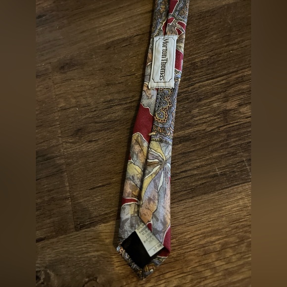 OSCAR DE LA RENTA/MORTON THOMAS Floral Ties - Silk - USA Vintage - Picture 3 of 6